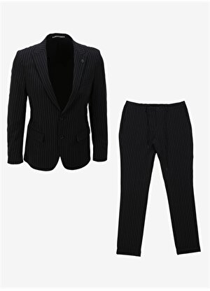 Beymen Business Normal Bel Slim Fit Koyu Lacivert Erkek Takım Elbise 4B3024100013