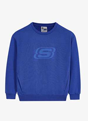 Skechers Saks Erkek Çocuk Yuvarlak Yaka Uzun Kollu Sweatshirt SK232065-403