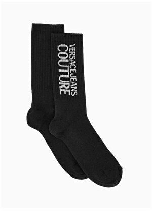Versace Jeans Couture Beyaz - Siyah Kadın Çorap 75VA0J03