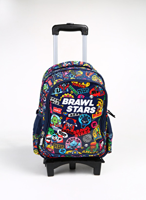 Brawl Stars Siyah Erkek Çocuk 28x40x15 cm Çekçekli Çanta BRAWLSTARS MIXED TROLLEY 