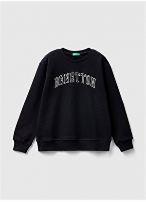 Benetton Siyah Erkek Çocuk Sweatshirt 3J68C10D4