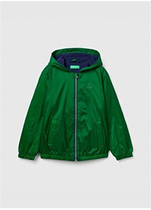 Benetton Koyu Yeşil Erkek Çocuk Yağmurluk 2BL5QN001