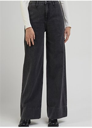 Lee L34PWBD59-Antrasit Antrasit Kadın Yüksek Bel Standart Denim Pantolon