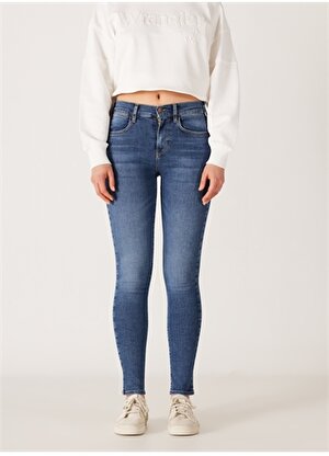 Wrangler Mavi Kadın Yüksek Bel Skinny Fit Denim Pantolon  W27H017XT