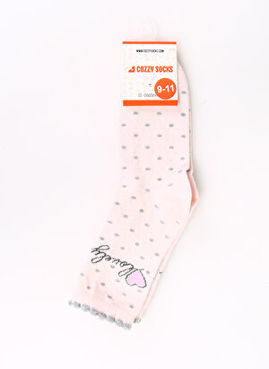 Cozzy Socks Pembe Kız Çocuk Soket Çorap COZZY-PMB
