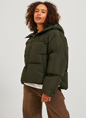 JJXX Koyu Yeşil Kadın Mont JXMISTY DOWN BLEND PUFFER JACKET OT