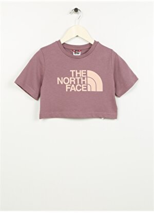 The North Face Mor Kız Çocuk Yuvarlak Yaka Kısa Kollu T-Shirt NF0A83EUOOM1 G S/S CROP EASY TEE   