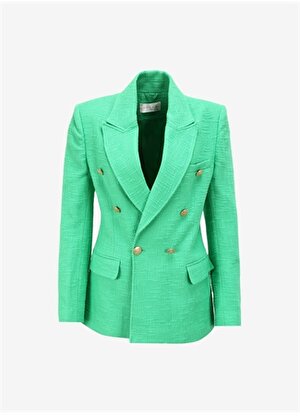 Selen Standart Yeşil Kadın Ceket 23KSL1281