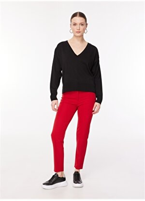 Selen Normal Bel Standart Kırmızı Kadın Pantolon 23KSL5078
