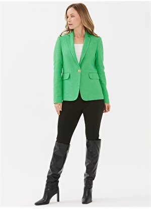 Selen Standart Yeşil Kadın Ceket 23KSL1282