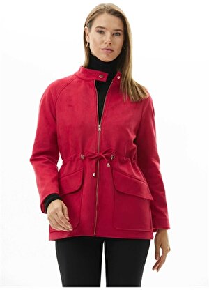 Selen Standart Kırmızı Kadın Ceket 23KSL1266