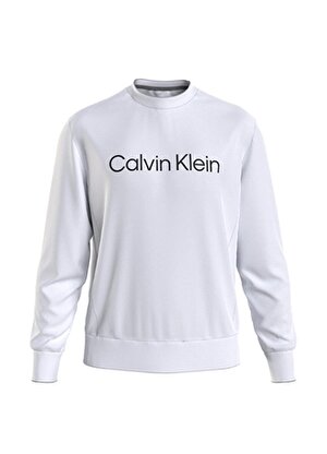 Calvin Klein Kapüşon Yaka Beyaz Erkek Sweatshırt K10K112772YAF