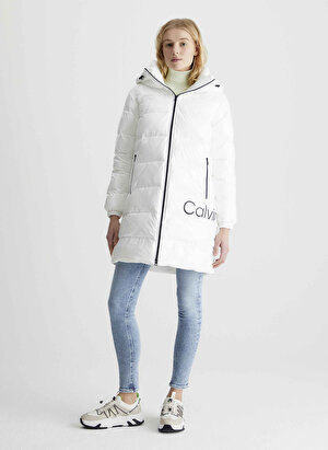 Calvin Klein Jeans Beyaz Kadın Mont J20J221902YBI