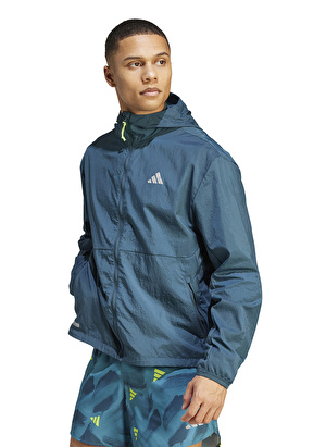 adidas Mavi Erkek Kapüşonlu Zip Ceket IL4995-ULTIMATE WARMUP 