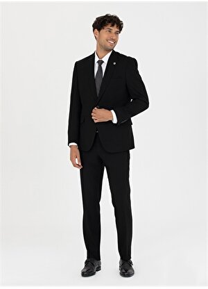 Pierre Cardin Normal Bel Slim Fit Siyah Erkek Takım Elbise E19355/ST