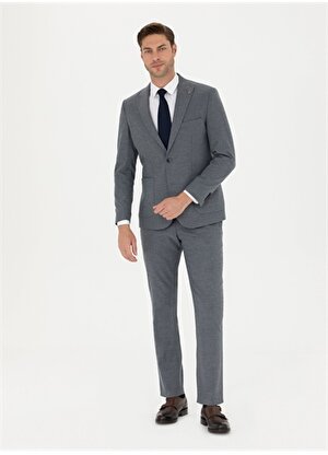 Pierre Cardin Normal Bel Slim Fit Koyu Mavi Erkek Takım Elbise T19145/ST