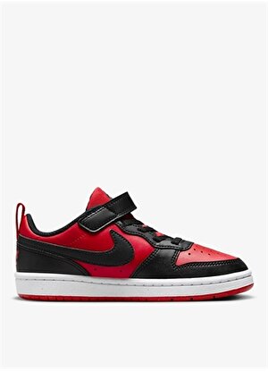 Nike Çocuk Siyah - Kırmızı Yürüyüş Ayakkabısı DV5457-600 COURT BOROUGH LOW PS   