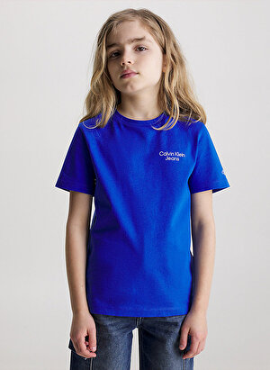 Calvin Klein Mavi Erkek Çocuk Gömlek IB0IB01900C6X