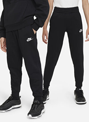 Nike Çocuk Siyah Lastikli Uzun Eşofman Altı FD3008-010 K NSW CLUB FLC JGGR 