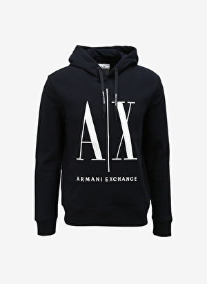 Armani Exchange Kapüşon Yaka Lacivert Erkek Sweatshırt 8NZMPC 1510 NAVY