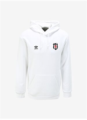adidas Beyaz Erkek Kapüşon Yaka Beşiktaş Sweatshirt IP1268-BJK OG ES HD 