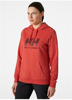 Helly Hansen Kırmızı Kadın Sweatshirt HHA.33978   W LOGO HOOD 