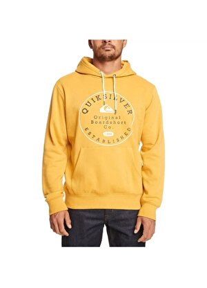 Quiksilver Sarı Erkek Kapüşon Yaka Sweatshirt EQYSF03150 Circle Trim Hood  