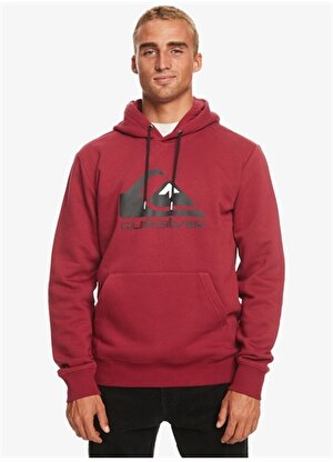 Quiksilver Kırmızı Erkek Kapüşon Yaka Sweatshirt EQYFT04450 Big Logo Hood  