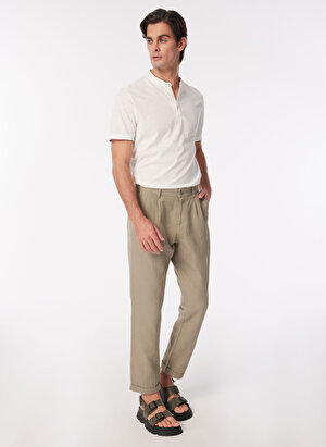 Fabrika Haki Erkek Basic Chino Pantolon F4SM-PNT 0726  