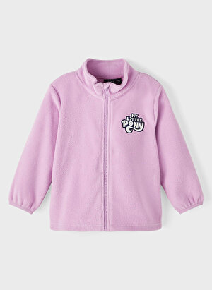 Name İt Pembe Kız Bebek Fermuarlı Nakışlı Sweatmont NMFJALANA MLP FLEECE CPLG