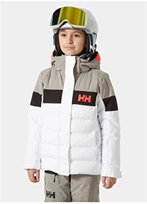 Helly Hansen Beyaz Erkek Çocuk Kayak Montu HHA.41681 JR DIAMOND
