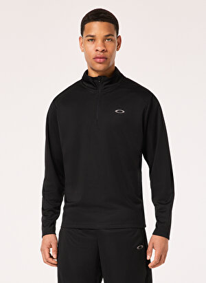 Oakley Siyah Erkek Fermuarlı Polar Sweatshırt FOA404792 FOUNDATIONAL 1/4 ZIP  