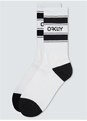 Oakley Erkek Beyaz Çorap FOS900353 B1B ICON SOCKS (3 PCS)   