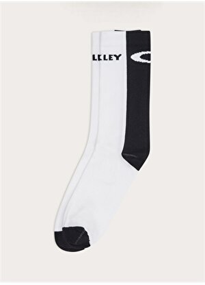 Oakley Beyaz - Siyah Unisex Çorap FOS901235 ICON road short socks   