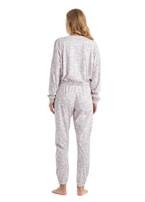 Blackspade Beyaz - Açık Pembe Kadın Pijama Alt 60338