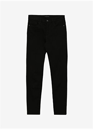 Sisley Yüksek Bel Düz Paça Skinny Fit Siyah Kadın Denim Pantolon 44PMLE01K