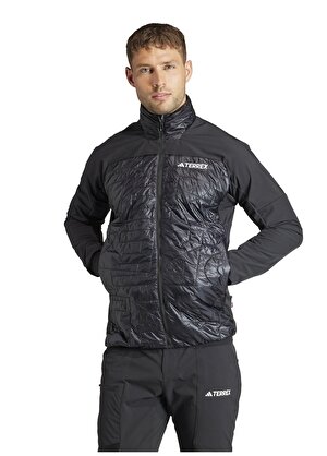 adidas Siyah Erkek Dik Yaka Terrex Mont IB4196-XPR VARIL HYB JACKET