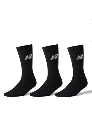 New Balance Siyah Unisex 3lü Çorap ANS3204-BK-NB Lifestyle Socks  