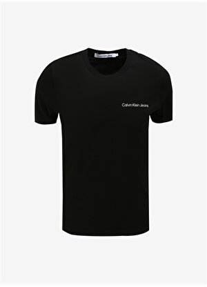 Calvin Klein Jeans Bisiklet Yaka Düz Siyah Erkek T-Shirt J30J322547BEH