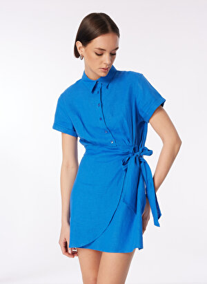 Fabrika Mavi Kadın Mini Elbise
