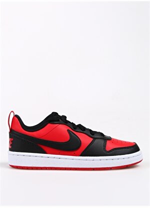 Nike Siyah - Kırmızı Erkek Çocuk Yürüyüş Ayakkabısı DV5456-600 COURT BOROUGH LOW GS