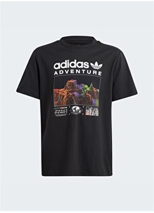 adidas Baskılı Siyah Erkek Çocuk T-Shirt IL5011-TEE