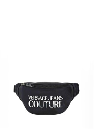Versace Jeans Couture Siyah - Gümüş Erkek 29x15x7 cm Bel Çantası 75YA4B71 