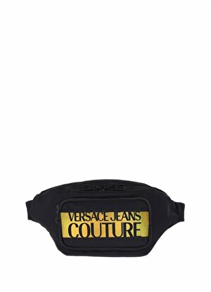 Versace Jeans Couture Siyah - Altın Erkek 35x15x9 cm Bel Çantası 75YA4B98 