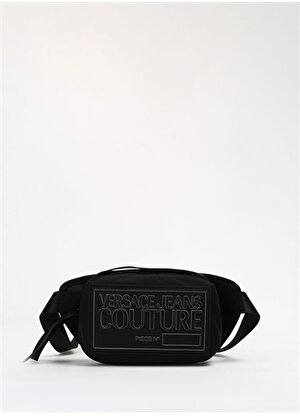 Versace Jeans Couture Siyah Erkek 27,5x14x4,5 cm Bel Çantası 75YA4B61 