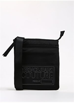 Versace Jeans Couture Siyah Erkek 22x24x1 cm Postacı Çantası 75YA4B67 