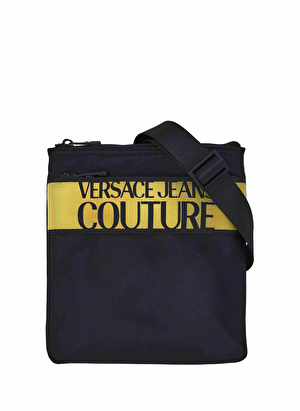 Versace Jeans Couture Siyah - Altın Erkek 22x24x1 cm Postacı Çantası 75YA4B96 