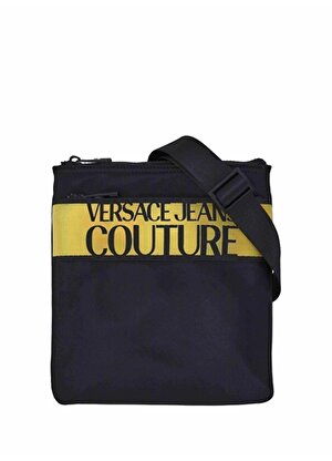 Versace Jeans Couture Siyah - Altın Erkek 22x24x1 cm Postacı Çantası 75YA4B96 