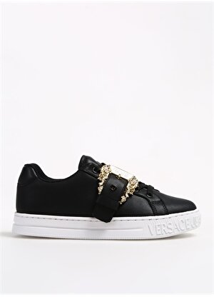 Versace Jeans Couture Siyah Kadın Deri Sneaker 75VA3SK9ZP311899 