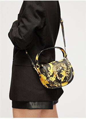 Versace Jeans Couture Sarı - Siyah Kadın Omuz Çantası 75VA4BF2ZS807G89 